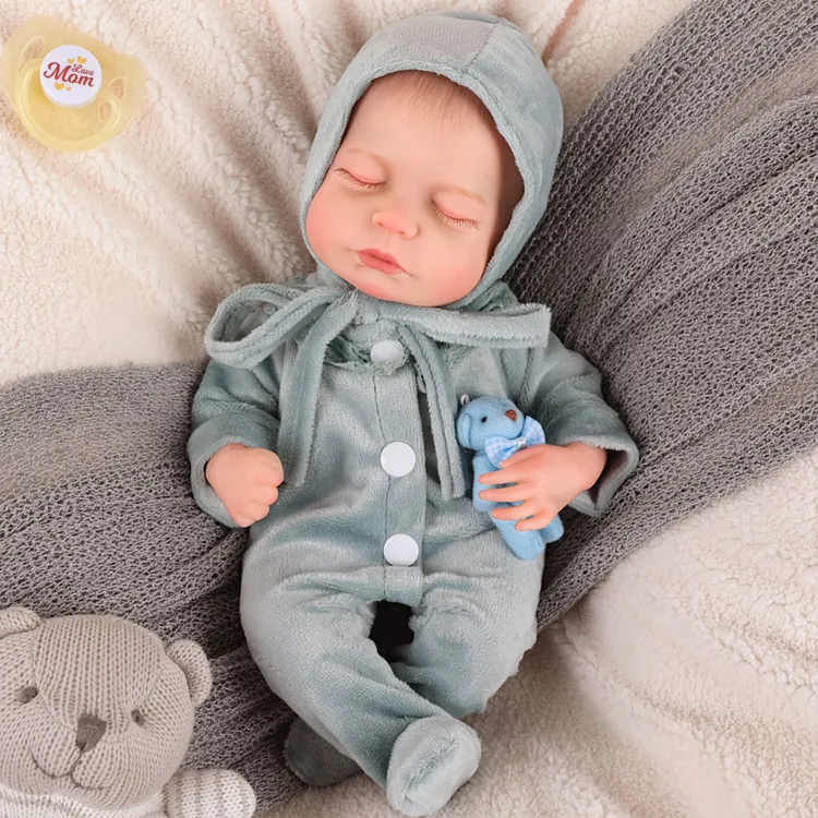 Babeside Sleeping Reborn Baby Lucy 12" Little Infant Girl Emotional Memory Connection