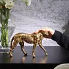 Farich's "Enameled Leopard" Art Ornament in Gold