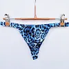 Men's Leopard Thong Underwear Bikini Low Rise Brief