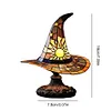 Stained Glass Witch Hat Lamp LED Creative Table Lamp Night Light for Home Decor