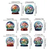 8PCS Diamond Painting Magnets Refrigerator for Adult Kid (Rainbow Crystal Ball)