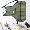 Work Apron Oxford Cloth Waterproof Heavy Duty Woodworking Apron for Woman Men