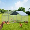 [US Local Warehouse] 9.84x13.12x6.56FT Large Chicken Coop Spire Shaped Walk-in Poultry Cage for Yard