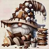 (Multi-Style) Coffee Gnome-11CT Stamped Cross Stitch 40*40cm/15.75*15.75in