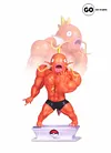 Muscle Show Series Magikarp & Snorlax - Pokemon Resin Statue - GO Studios