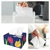 5D DIY Diamond Painting Handmade Crystal Square Tissue Box Kit (Tulip Flower)