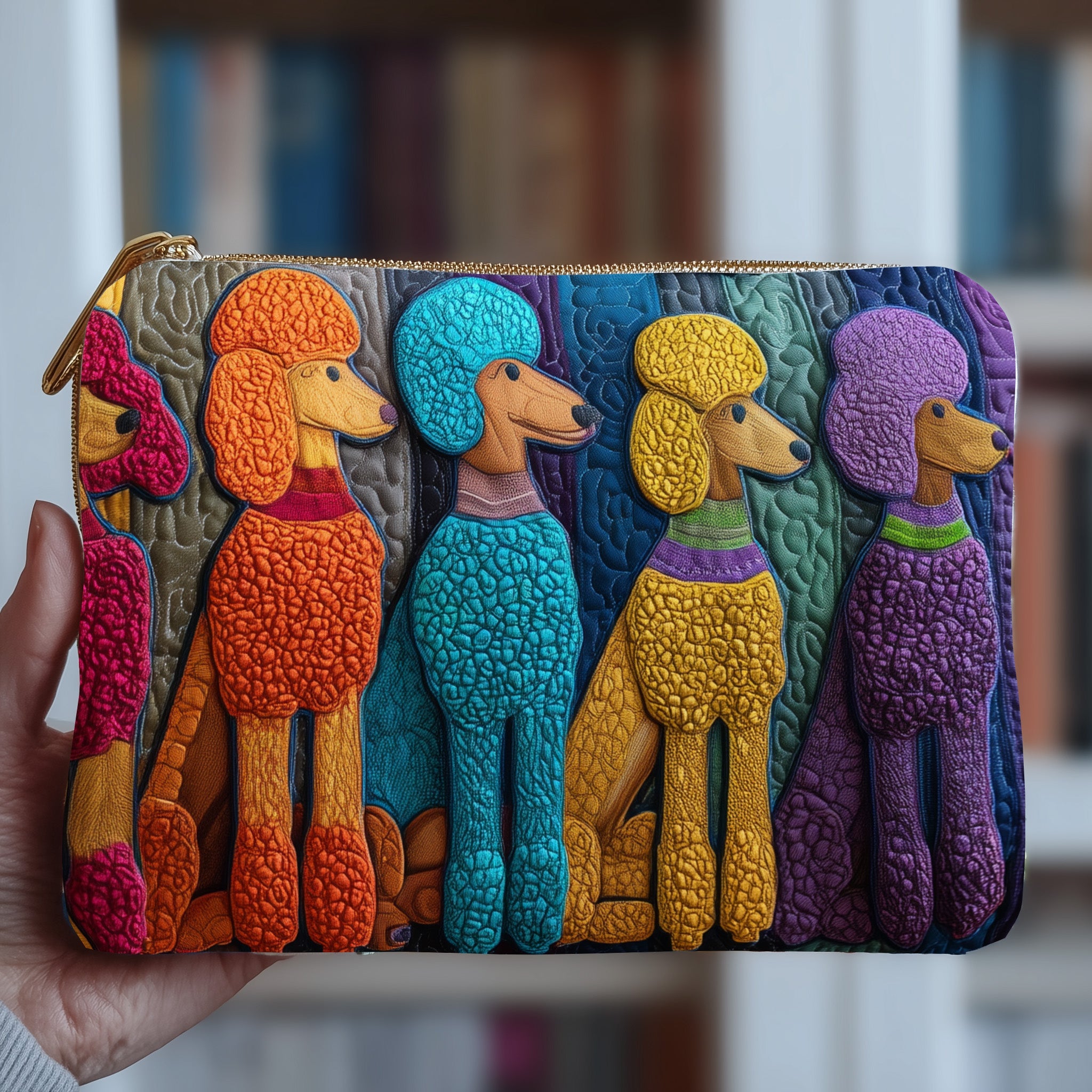 Whimsical Poodle Quilted Purse GFTOTP10758