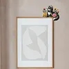 (US Local)Black Cat 2D Flat Diamond Painting Door Corner Sign DIY Door Frame Decoration