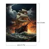 Sea Sailing Boat-Paint by Numbers Acrylic Painting 40*50CM(HOT)