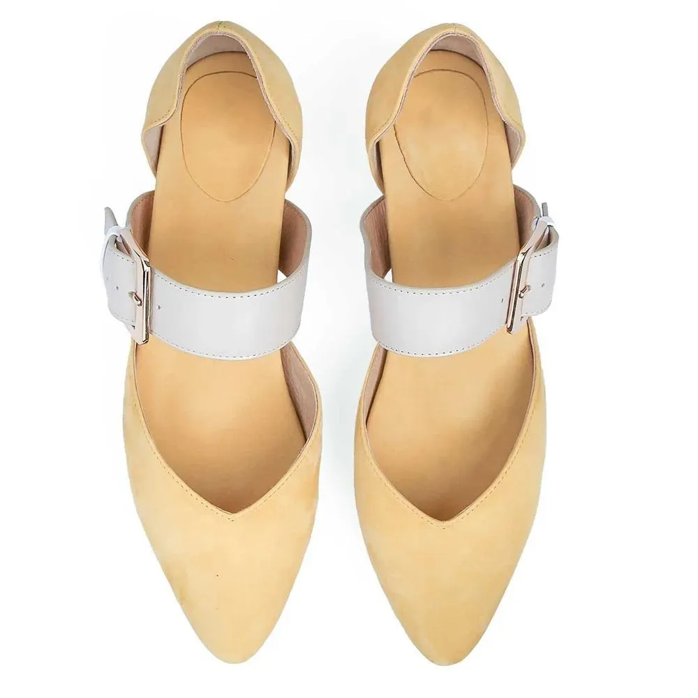 Women's Simple Buckle Casual High Heels
