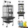 [US Local Warehouse] 60 Inch Large Bird Cage with Play Top and Rolling Stand Metal Parakeet Cage