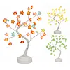 LED Tree Lights with 35 Flowers Decorative Tree Bedside Light USB/Battery Operated Artificial Trees Lamp for Party Spring Tabletop Decoration
