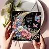 (US Local)6Pcs Moon Butterfly Diamond Painting Greeting Card Diamond Handmade Card