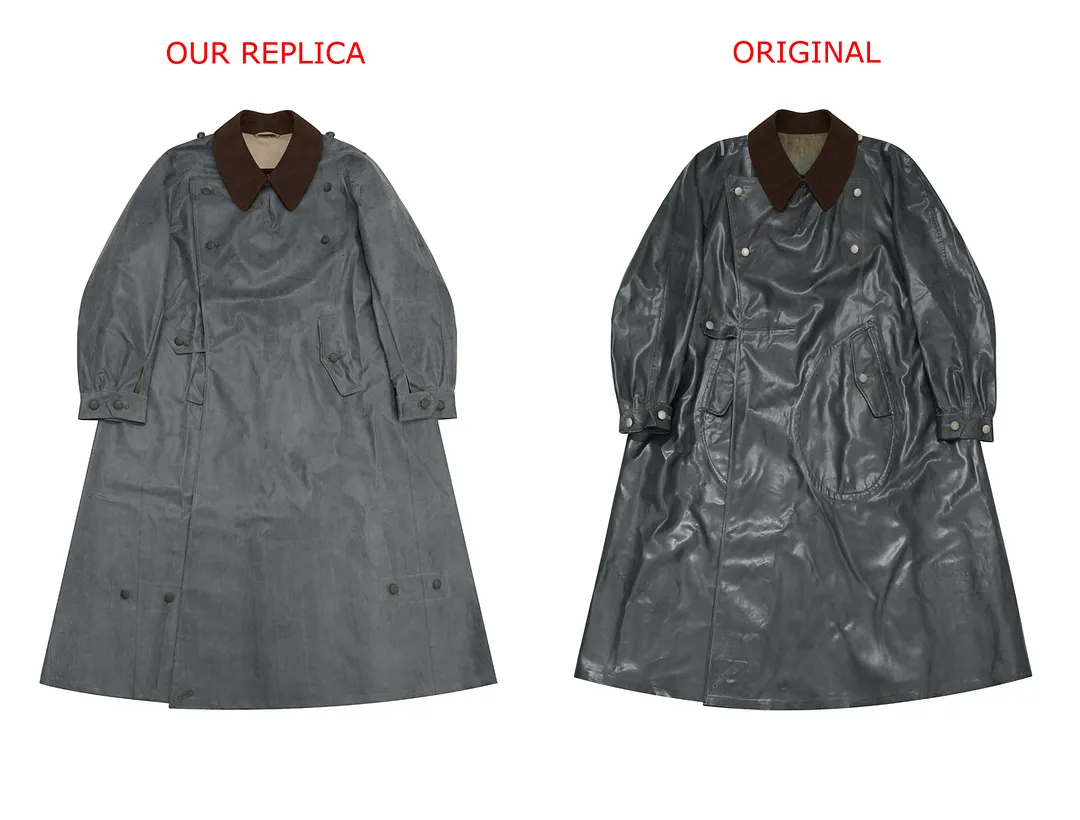   German Motorcyclist Rubberized Protective Coat Kradmantel German-Uniform