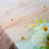 Pearl Gauze Table Runner 120 Inch 10 FT Tulle Shabby Chic Semi Sheer Cheese Cloth Fabric Runner for Wedding Party Baby Shower Birthday