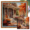 Autumn'S Door-14CT Stamped Cross Stitch 50*50cm/19.69*19.69in