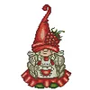 Strawberry Gnome -  11CT Partial Beaded Cross Stitch Kit(25x35cm)