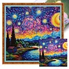 Van Gogh Starry Sky - 14CT Stamped Cross Stitch 40*40cm/15.75*15.75in