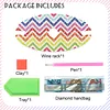 Diamond Painting Wine Glass Rack DIY Wine Glass Holder Storage Rack Diamond Art Acrylic Organizer Stemware Rack Kit