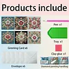 6Pcs Diamond Painting Greeting Card Mandala Diamond Handmade Card Kit