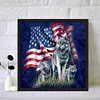 Wolf - Full Round Diamond Painting 30x30CM