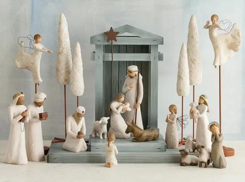 Nativity Deluxe 17-piece Set（Gift stars and manger）