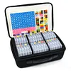32/64pcs 2-in-1 Diamond Art Storage Containers & Line-Up Tray, Upgrade Convex Point Bottom Design for Efficient Crafting DIY Diamond Art Accessories