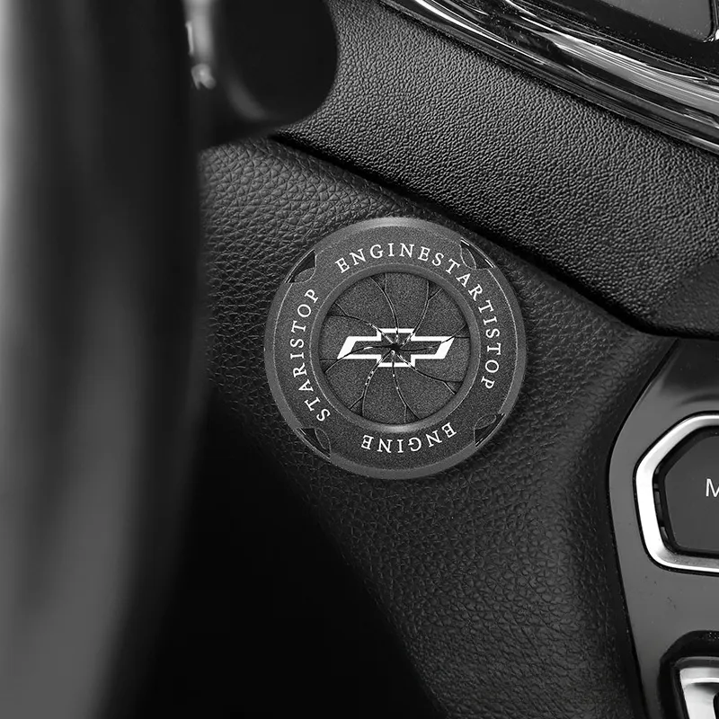 Car mechanical style one-click start car LOGO protective cover