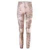 Men's mesh floral thin elastic high waist printed cropped pants