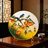 DIY Cloisonne Enamel Painting Kit for Adults Beginners Gift Home Decor Filigree Enamel Art Making Set with Bracket 30x30cm
