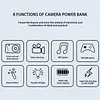DOPK10000 mAh Power Bank Camera 2 in 1 22.5W Super Fast Charger CCD Retro Camera
