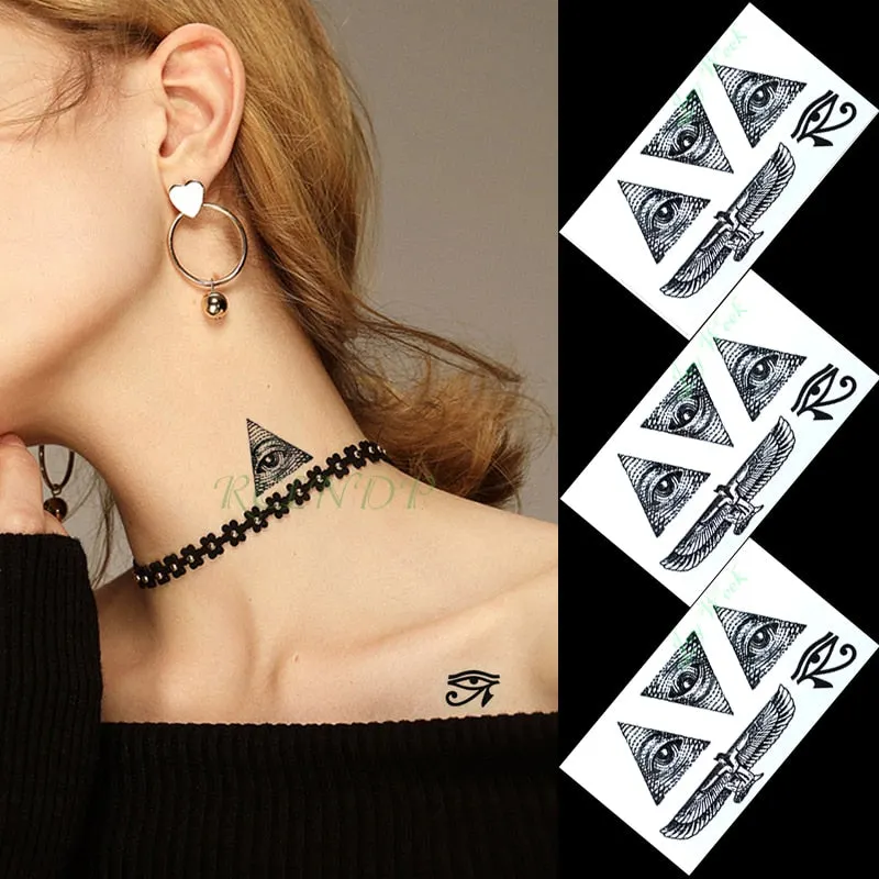 Waterproof Temporary Tattoo Sticker protector of Ancient Egypt Egyptian totem Anubis fake tatto flash tatoo for men women girl