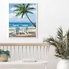 (No Printed Canvas)Counted Cross Stitch 11CT-Beach 46*36cm/18.11*14.17in