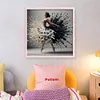 Piano Girl-11CT Stamped Cross Stitch 50*50cm/19.69*19.69in