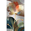 Diamond Painting -DIY Round Drill Golden Leaf Lotus(40x75cm)