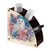 DIY Diamond Painting Kit Triangle Shaped Organizer Box Wooden Storage Box