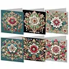 6Pcs Diamond Painting Greeting Card Mandala Diamond Handmade Card Kit