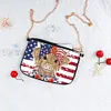(US Local)Special Shape Highland Yak 5D DIY Diamond Painting Clutch Bag for Women Girls