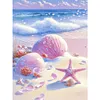 Beach starfish and shells-Full Round Diamond Painting 30*40CM