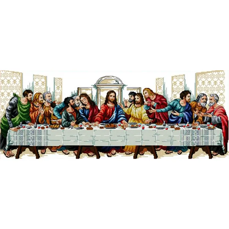 Joy Sunday-The Last Supper (98*44CM) 11CT Counted Cross Stitch gbfke