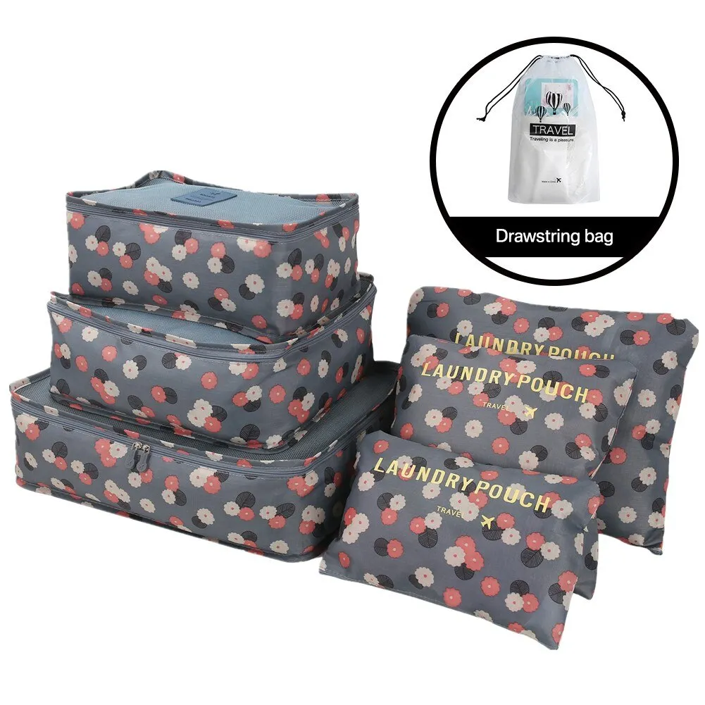 Athvotar Travel Storage Bag Set for Clothes Tidy Organizer Wardrobe Suitcase Pouch Travel Organizer Bag Case Shoes Packing Cube Bag
