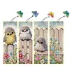 DIY 3Pcs Flowers-Diamond Painting Bookmark