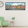 Victoria Wharf-Full Embroidery 3 Strands 11CT Stamped Cross Stitch-100*37CM-Large Size
