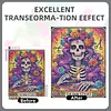 Diamond Painting -5D Full Round Drill Barber Skull(40x50cm)