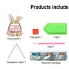 Easter Rabbit DIY Acrylic Special Shape Drill Diamond Art Hanging Decor Kits