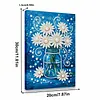 (20x30cm)DIY Flower Vase Framed Handmade Pearl Painting Art Craft Kit Living Home Decor