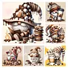 (Multi-Style) Coffee Gnome-11CT Stamped Cross Stitch 40*40cm/15.75*15.75in