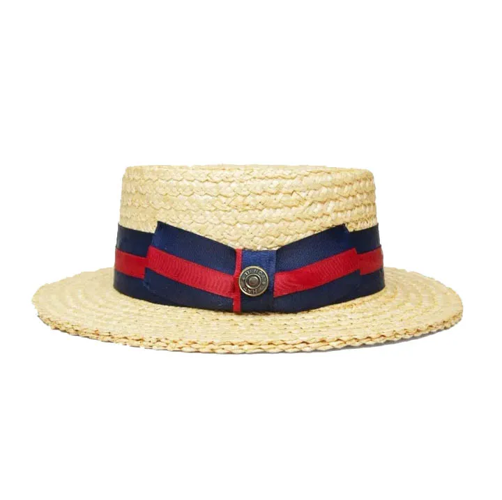 SG Boater Straw Boater Hats &ndash; Tan