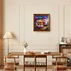 (US Local)Paint By Numbers Kit On Canvas DIY Oil Art Vacation Picture Home Decor40x40cm