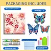 Pre-Framed DIY 3D Flapping Butterfly Diamond Painting Art Craft Kit Living Room Decor(20x20cm)